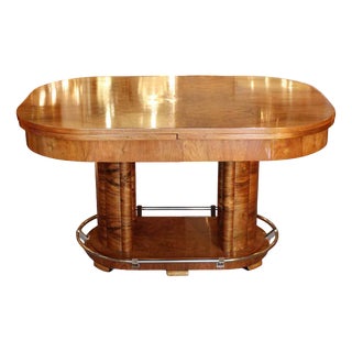 Vintage Art Deco Extendable Table, 1930s For Sale