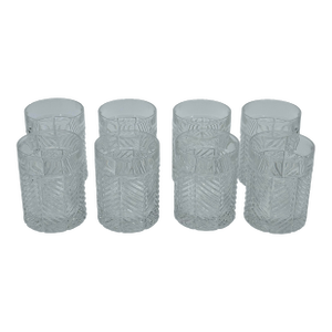 Ralph Lauren Herringbone Double Old Fashioned Whiskey Glasses - Set of 8