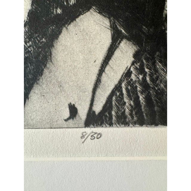 1970s LaVerne Krause “Fjpn” Francis J. Newton Portrait, 1970 Signed Etching, Edition 8/30 For Sale - Image 5 of 9