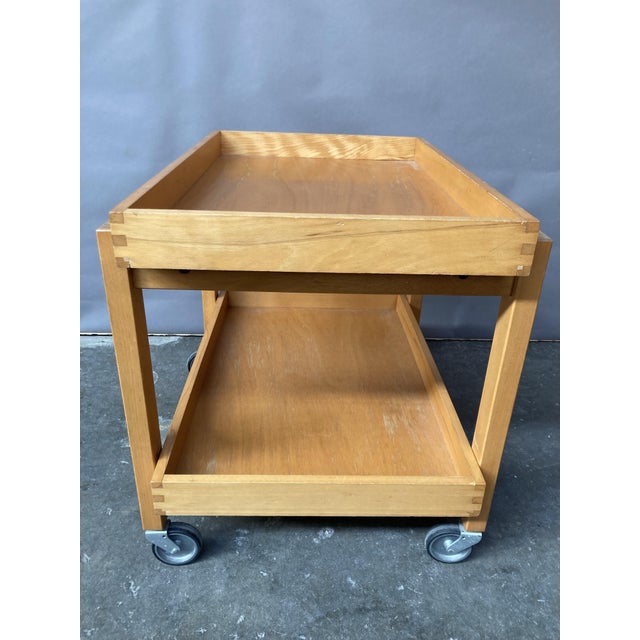Mid-Century Modern Serving Trolley from Hyllinge Møbler, Denmark, 1960s For Sale - Image 3 of 9