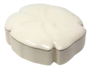 1992 Ceramic Sand Dollar Lidded Box