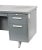 Mid-century industrial Steelmaster single-pedestal steel desk by Art Steel Company, New York, U.S.A., circa 1950s,...