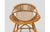 Vintage Curved Shell Armchair in Rattan For Sale - Image 6 of 9