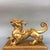 Metal Pair of Gilt Bronze Figures of Mythical Beasts (Pixiu) For Sale - Image 7 of 9
