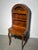 Elegant antique English writing desk / secretary , beautifully executed in richly figured wood veneer with intricate...