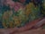 Joane Cromwell "Oak Creek Canyon" Arizona Landscape Painting With Vintage White Frame 1950's For Sale - Image 14 of 18