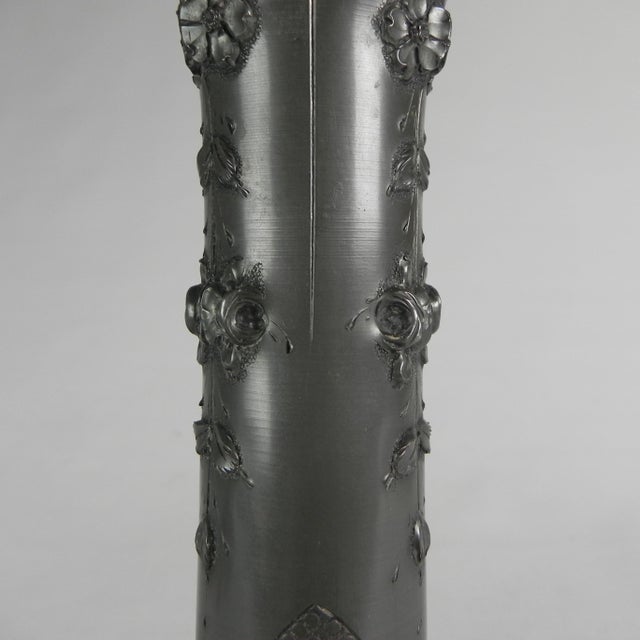 Art Nouveau Tin Vase by Pechez, Early 20th Century For Sale - Image 13 of 18