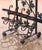 French Iron Ten-Bottle Wine Cart on Wheels From the Rhone Region For Sale - Image 4 of 7