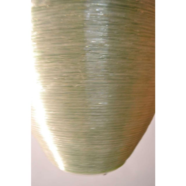 Mid-Century Modern Spun Plastic Football Shape Hanging Fixture For Sale - Image 3 of 6