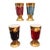 Rare 1994 Carolyn Barlock Fine Porcelain "Bacchus" Wine Chalices - Numbered Set of 4 For Sale