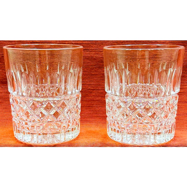 Vintage Old Fashioned Whiskey Cut Glass Glasses - Set of 11 For Sale - Image 9 of 15