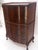 Tall Carved Mahogany Chinese Chippendale Style Bow Front High Chest Dresser For Sale - Image 9 of 18