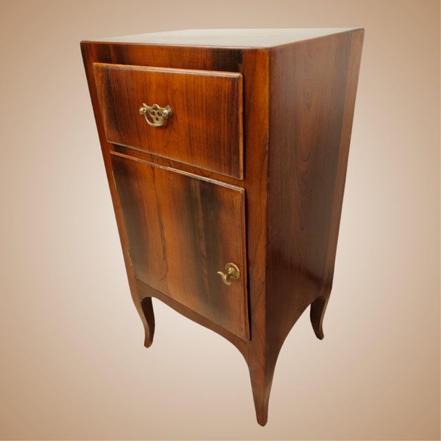 19th Century Venetian Rosewood Bedside Tables, 1799, Set of 2 For Sale - Image 4 of 16
