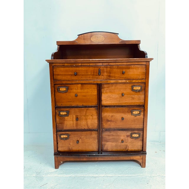 English Style Chest of Drawers in Walnut, 1900s For Sale - Image 10 of 10