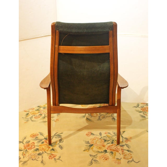 Green Circa 1960s Pair of Swedish Mid Century Modern Lamino Easy Chairs For Sale - Image 8 of 14