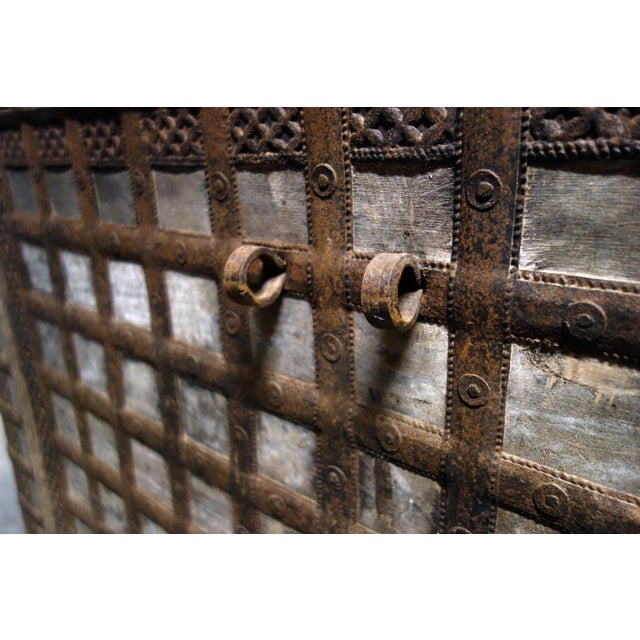 Antique Wooden and Iron Dowry Chest, 19th Century For Sale - Image 15 of 18