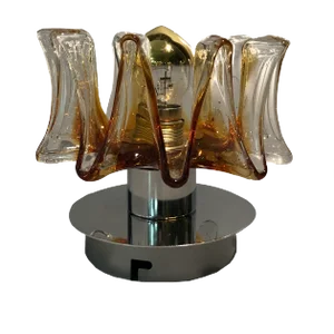 Italian Handcrafted Murano Glass Wall Light or Flush Mount from Effetre Murano, 1960s