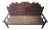 18th Century French Painted Wood Bench with High Back, 1750 For Sale