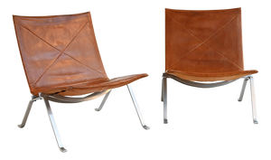 Model PK22 Armchairs by Poul Kjærholm for E. Kold Christensen, 1950s, Set of 2