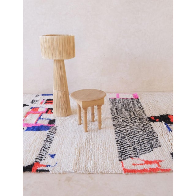 Textile Handwoven Azilal Wool Rug - 9.5 X 6.4 Ft For Sale - Image 7 of 8