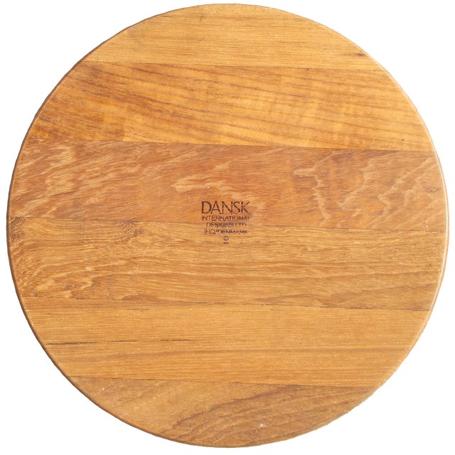 Mid-Century Modern 1960s Dansk Quistgaard & Torun Designed Staved Teak Cheese / Charcuterie Boards, Set of 2 For Sale - Image 3 of 5