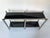 Vintage Console Table in Steel and Black Glass, 1970s For Sale - Image 4 of 8