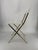 Contemporary Hollywood Regency Folding Chair by Yonel Lebovici and Bernard Berthet for Marais International, France, 1973 For Sale - Image 3 of 14