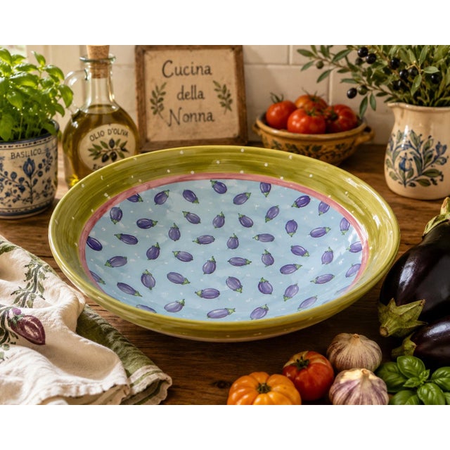A charming and highly decorative Bois d’Arc serving bowl designed by Heather Outlaw Kurpis for The Essex Collection and...