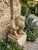 Vintage Cast Stone Crouching Gargoyle Garden Statue For Sale - Image 9 of 12