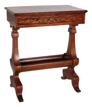 Continental Napoleon III Marquetry Side Table