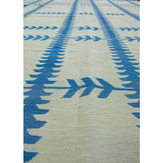 Early 21st Century Turkish Kilim Oriental Handmade Flatweave 8'10" x 12'3" #17001 For Sale - Image 5 of 8