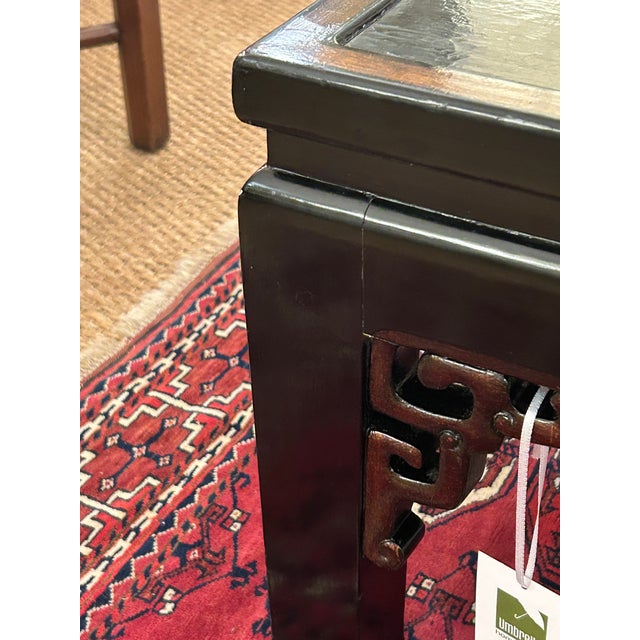 Black Chinoiserie Black & Gold Lacquer Coffee Table For Sale - Image 8 of 15