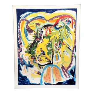 Jørgen Nash, Betty Blue Picking Blueberries, 1990s, Lithograph, Framed For Sale