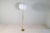 1960s Mid-Century Brass Floor Lamp with Round Cotton Shade from Asea, Sweden, 1960s For Sale - Image 5 of 16