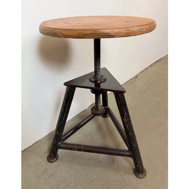 Industrial Workshop Swivel Stool, 1960s For Sale - Image 10 of 17