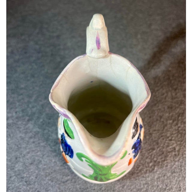 19th Century Gaudy Welsh Cream Jug For Sale - Image 9 of 11