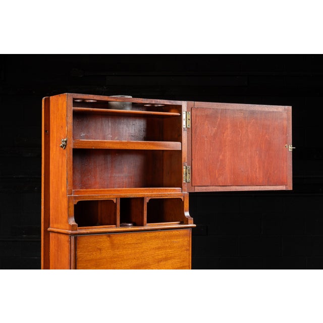 Brown Early 20th Century Wooden Ship Dresser and Wash Basin For Sale - Image 8 of 12