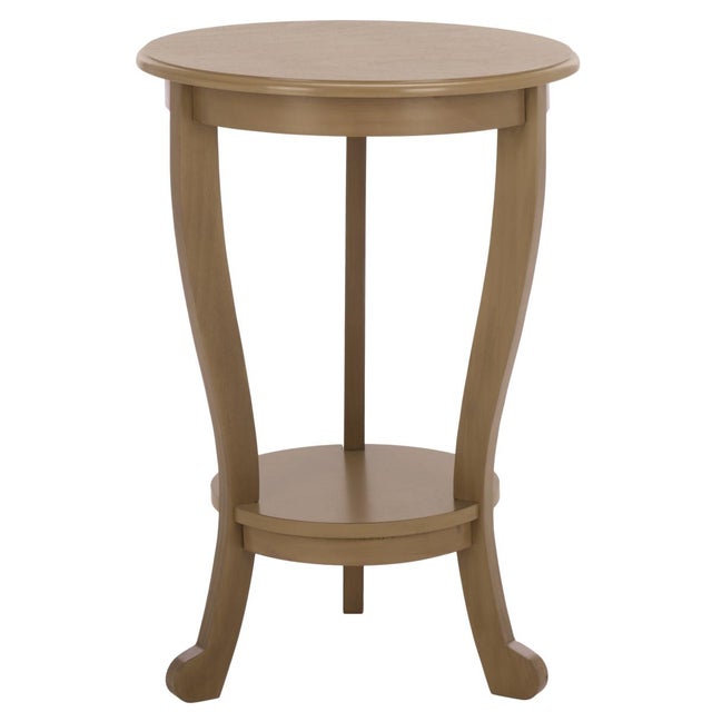 Mary Pedestal Table in Desert Brown For Sale In Philadelphia - Image 6 of 8
