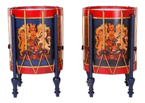 Faux Drum Tables - A Pair