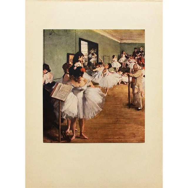 A lovely vintage print after painting "The Dancing Class" (1876) by Edgar Degas. Comes from a First Limited Edition art...