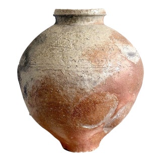 Large Japanese Contemporary Shigaraki Tsubo with Tomobako by Shiro Tsujimura For Sale