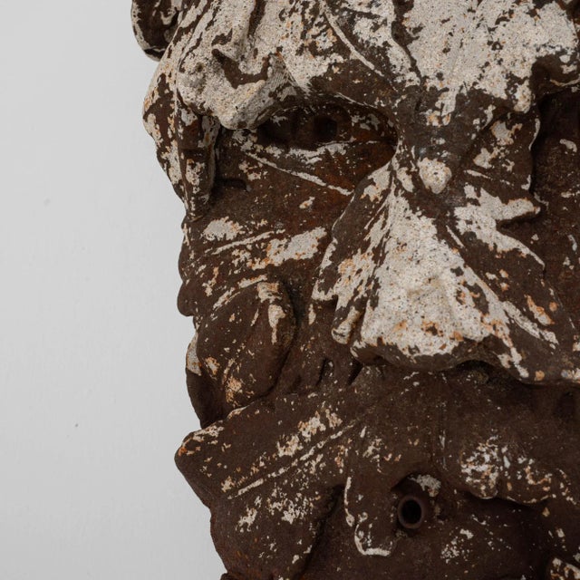 Chocolate Vintage Italian Concrete Fountain Sculpture For Sale - Image 8 of 9