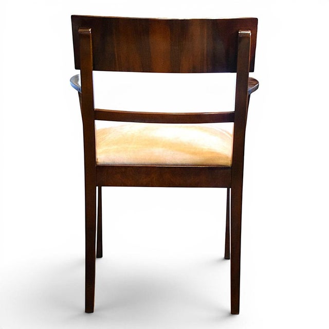 Vintage Art Deco Armchair in Wood, 1930s For Sale - Image 4 of 10
