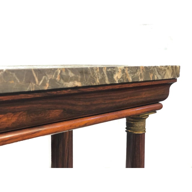 Early 19th Century French Empire Brazilian Rosewood Wall Console For Sale In Chicago - Image 6 of 11