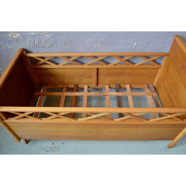 Bohemian Wooden Children's Bed, 1960s For Sale - Image 11 of 17