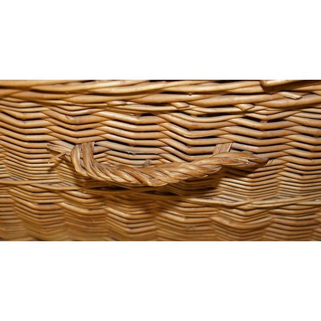 Vintage Wicker Basket from Fortnum & Mason For Sale - Image 10 of 13