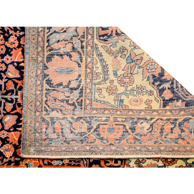 Red Early 20th Century Sarouk Farahan Rug For Sale - Image 8 of 8