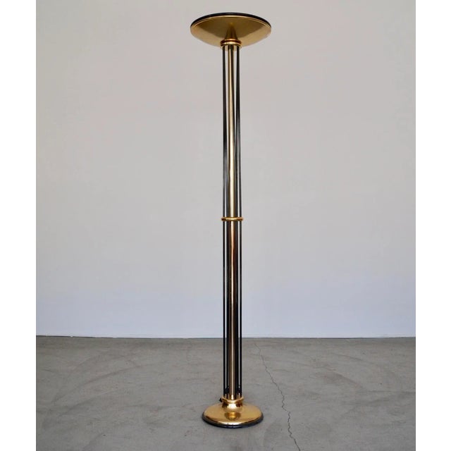 1970s Postmodern Italian Regency Floor Lamp For Sale - Image 12 of 12