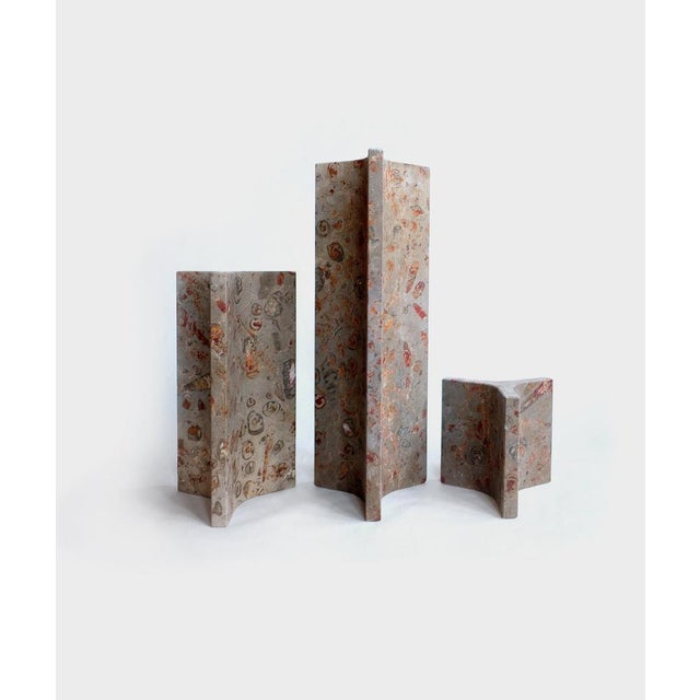 Not Yet Made - Made To Order Cariátide Small Series Sculpture in Jurassic Fossil Stone by Nerinea For Sale - Image 5 of 7