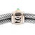 David Yurman Silver 14k Yellow Gold Double Cable Renaissance Cuff Bracelet For Sale In Houston - Image 6 of 8